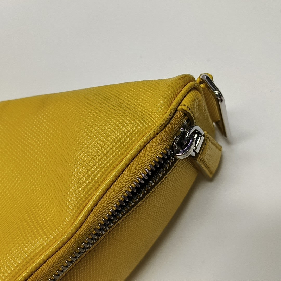 Calfskin Shoulder Bag Yellow