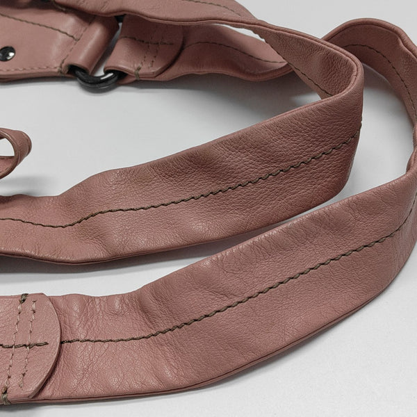 Leather Shoulder Bag Pink