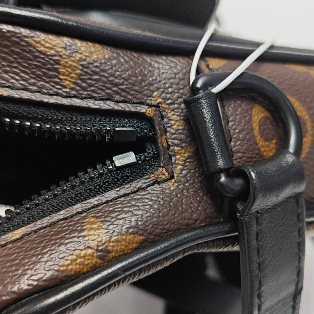 CHRISTOPHER Monogram Coated Canvas Brown