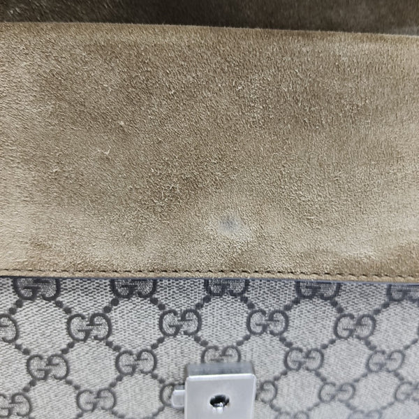 Dionysus Mini Monogram Coated Canvas Beige