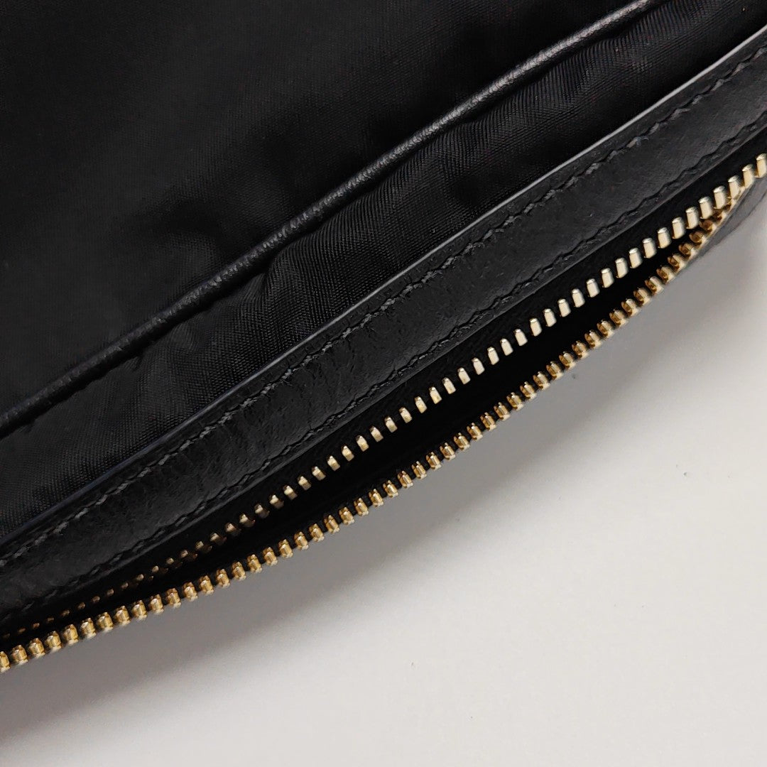 Nylon Shoulder Bag Black