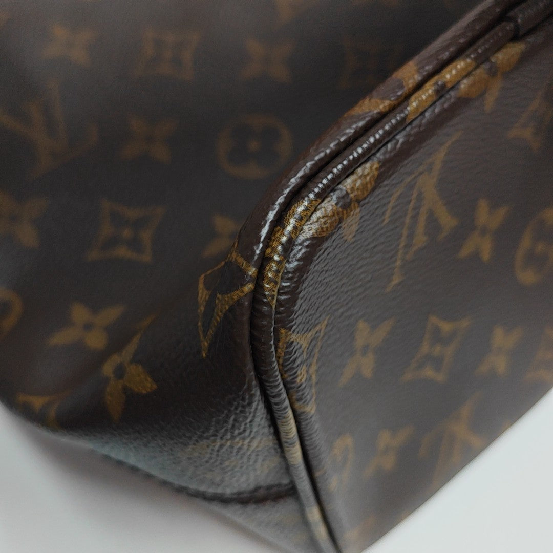ALL IN BB Monogram Coated Canvas Brown