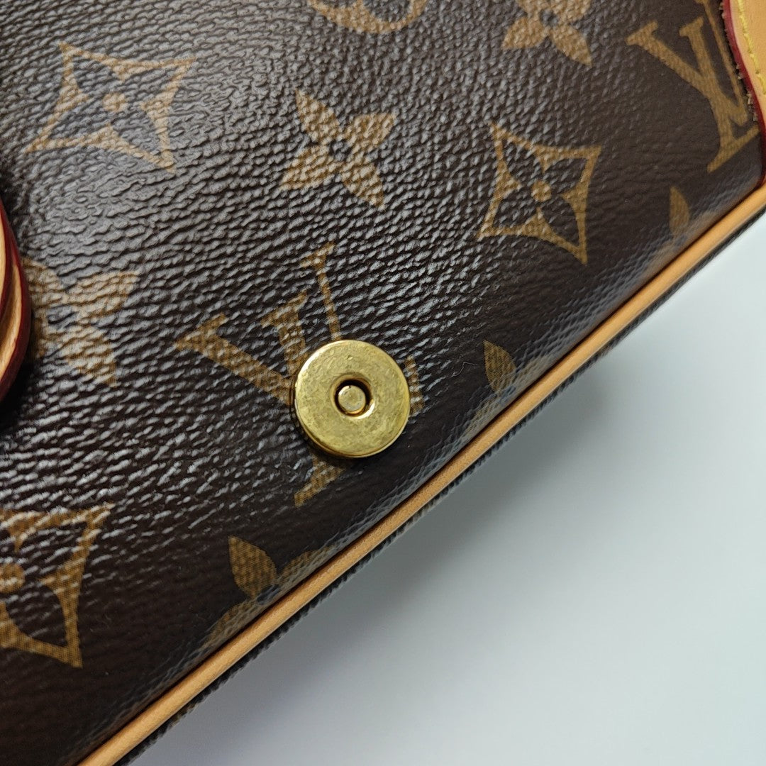 DIANE Monogram Coated Canvas Brown