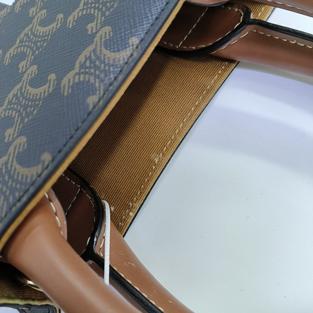 CABAS CELINE Mini Coated Canvas Brown