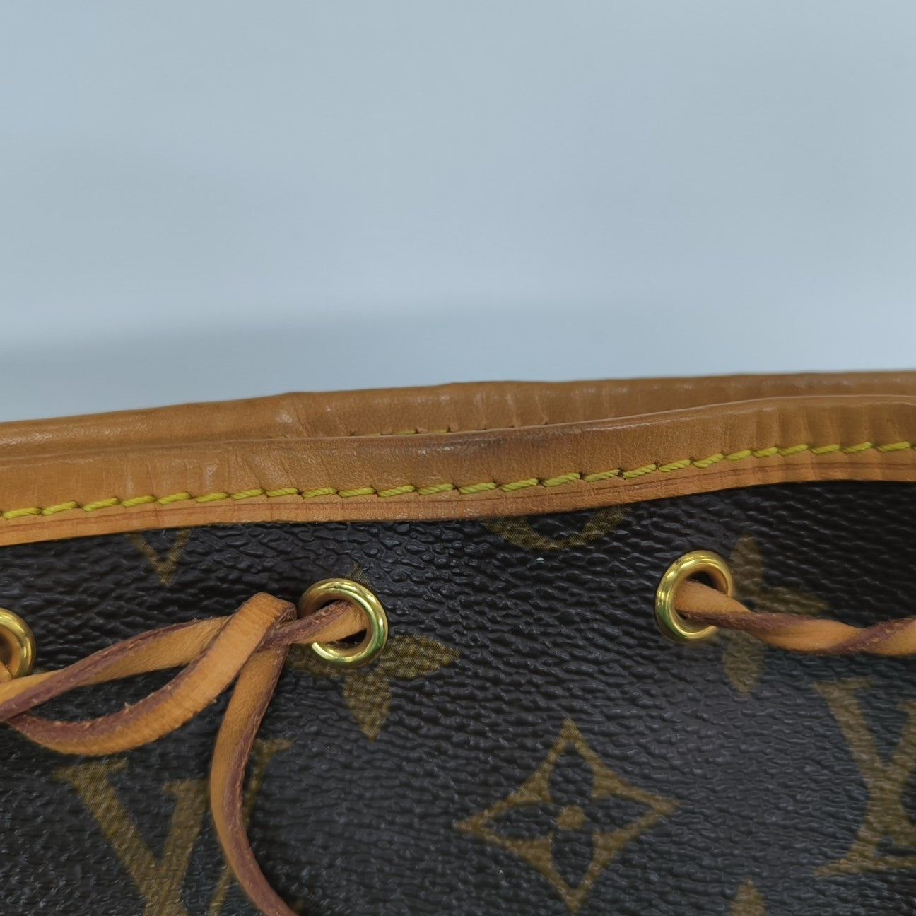 NÉONOÉ Nano Monogram Coated Canvas Brown