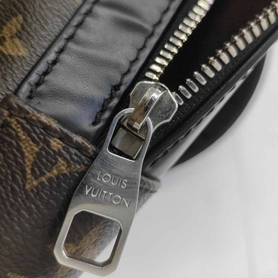 JOSH Monogram Coated Canvas Brown