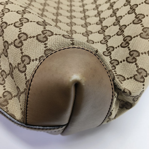 Monogram Canvas Tote Bag Brown
