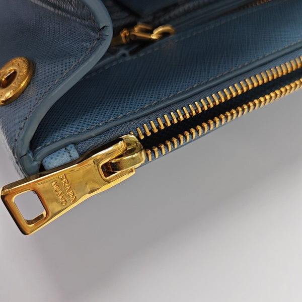 Galleria Large Calfskin Blue