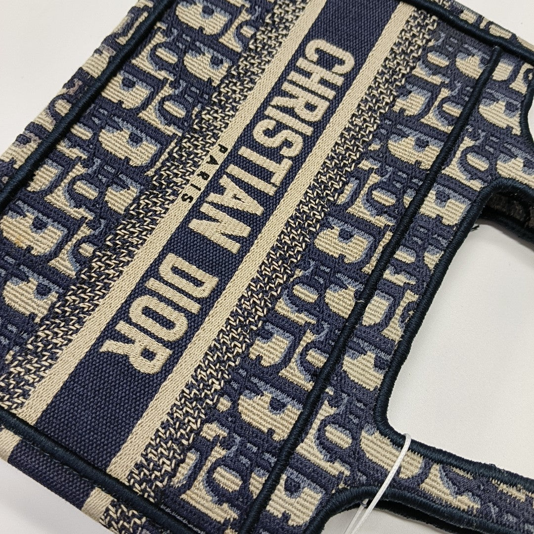 Book Tote Mini Canvas Blue