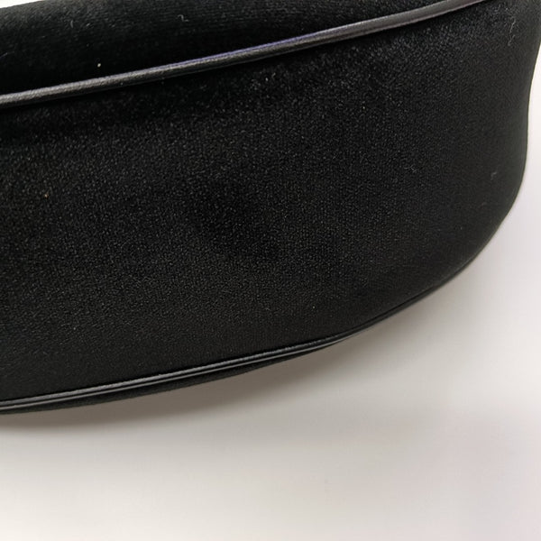 Authenticated pre-owned  AVA Velvet Black - Top Handle Bag at Looply