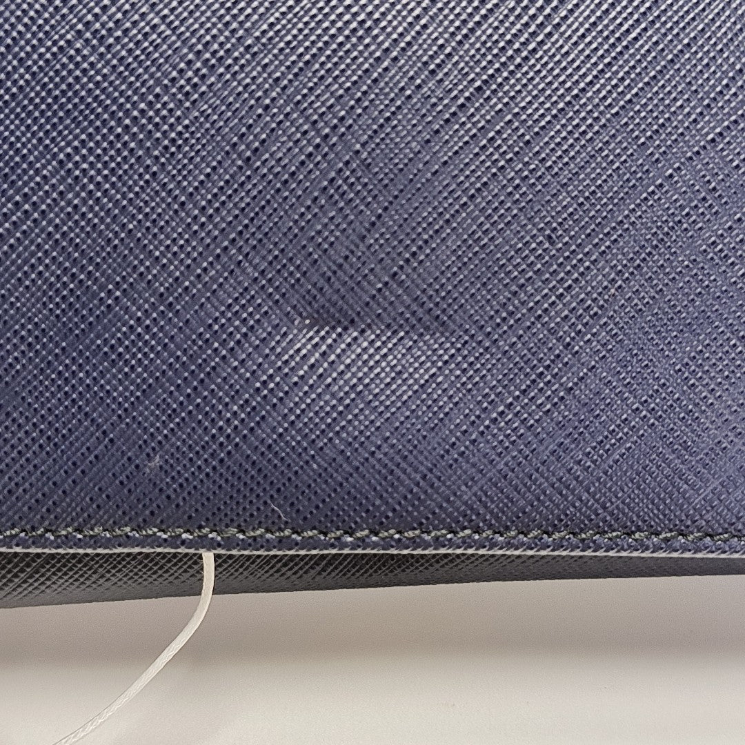 Ginny Calfskin Blue Wallet