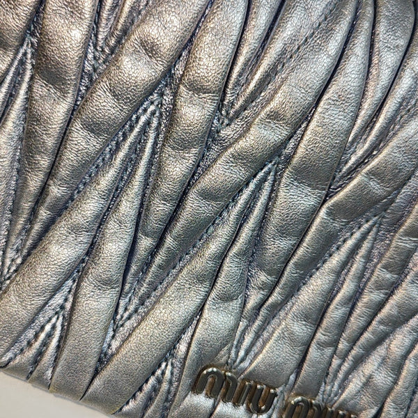 Quilted Lambskin Shoulder Bag Blue