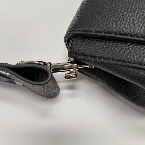 Calfskin Shoulder Bag Black