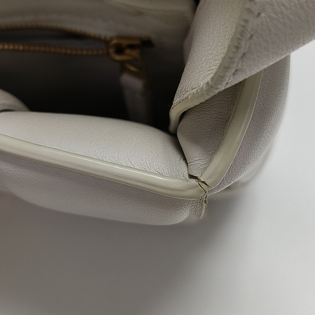 Cassette Medium Lambskin White