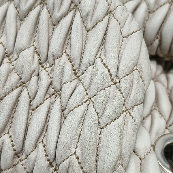 Calfskin Shoulder Bag White