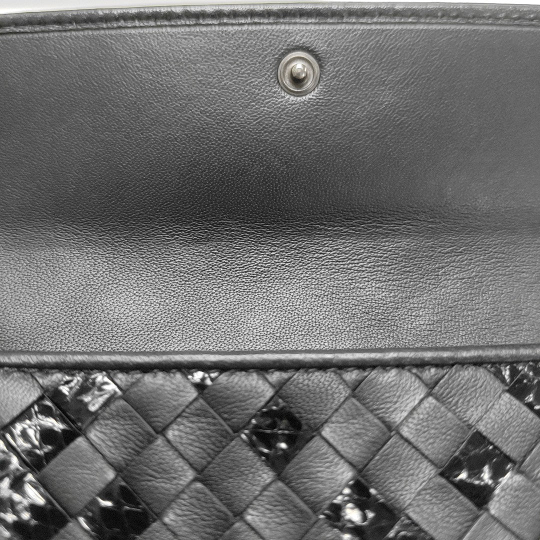 Olimpia Calfskin Black Wallet