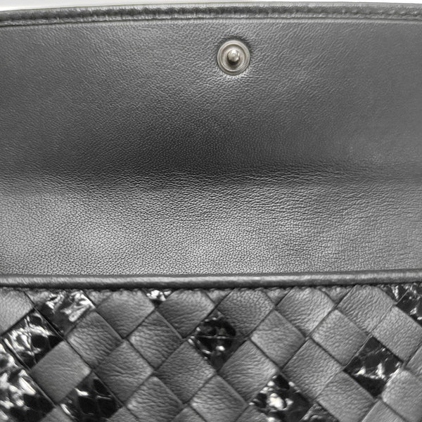 Olimpia Calfskin Black Wallet