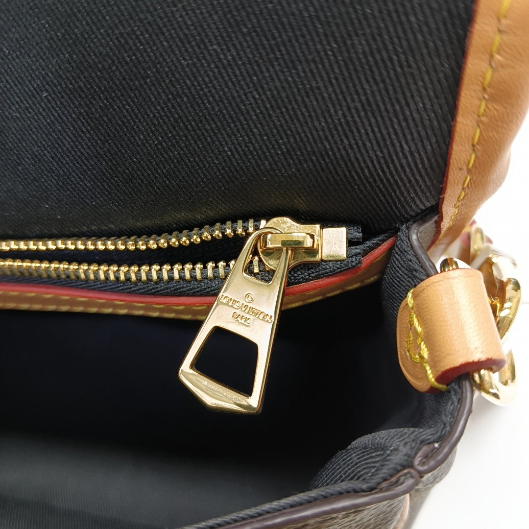 DIANE Monogram Coated Canvas Brown