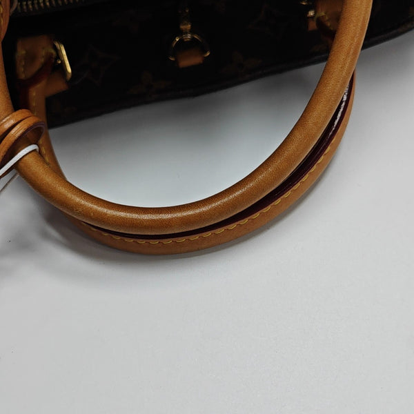 MONTAIGNE BB Monogram Coated Canvas Brown