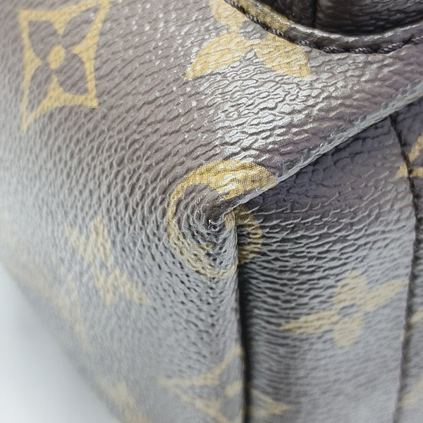 PALM SPRINGS Mini Monogram Coated Canvas Brown