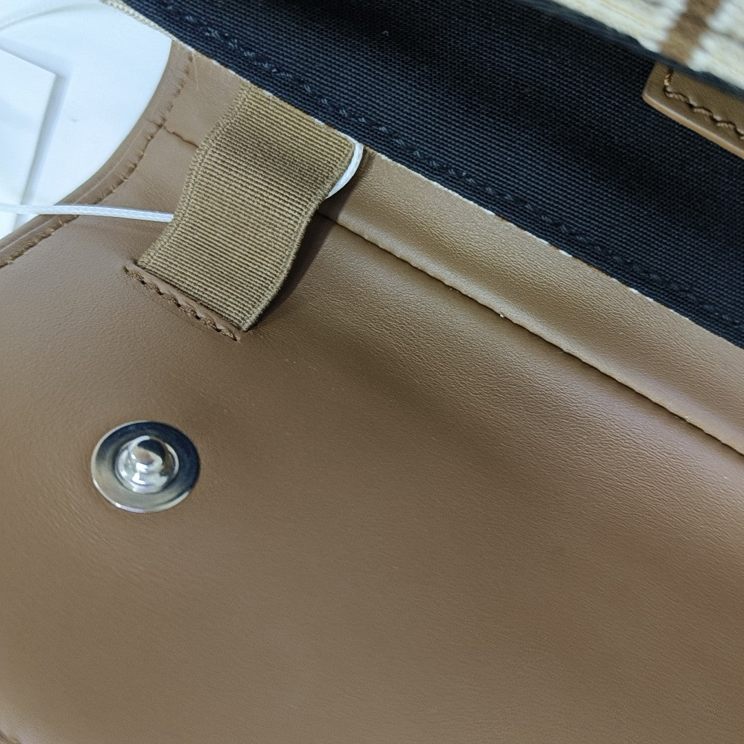 Saddle Mini Oblique Canvas Beige