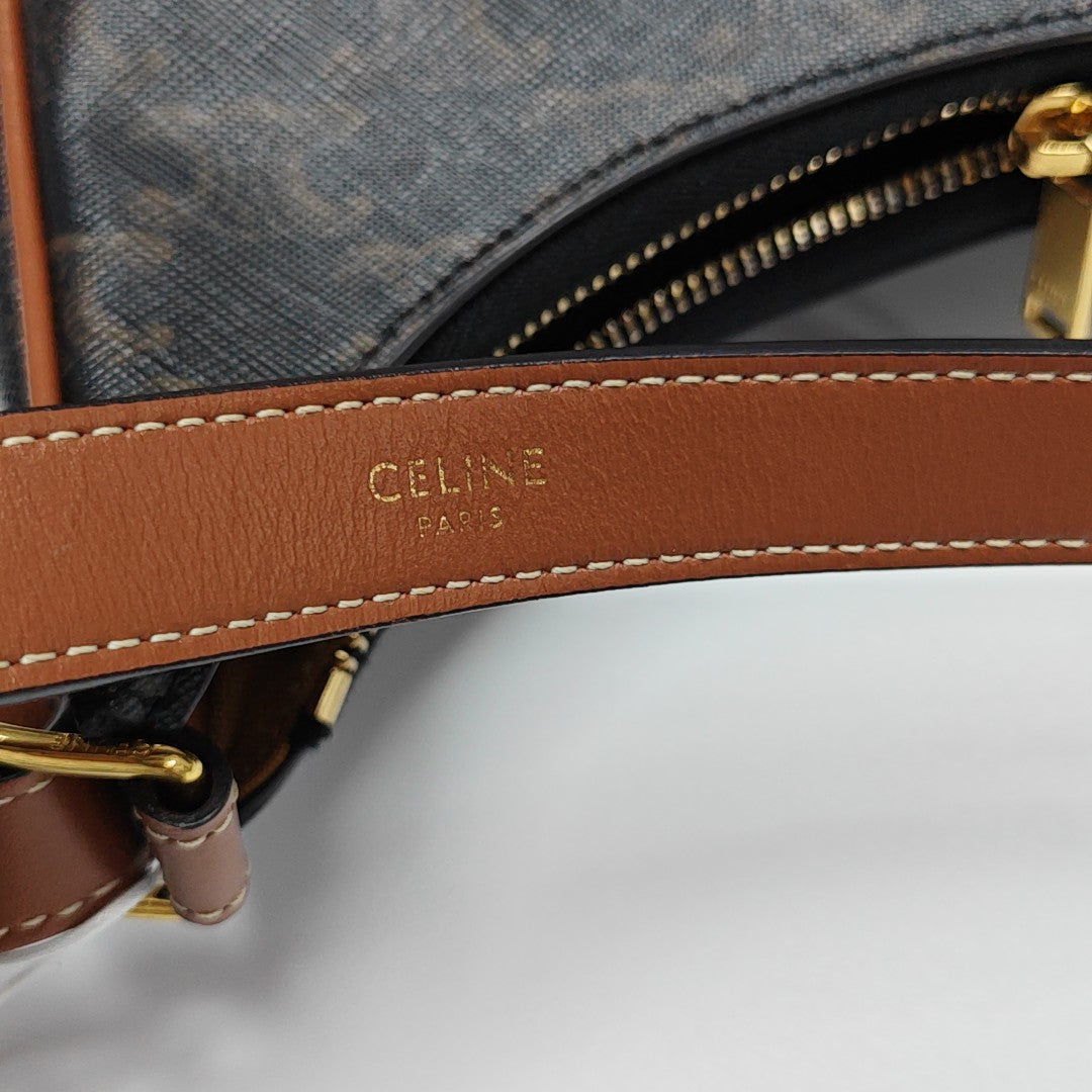 Authenticated pre-owned  AVA Coated Canvas Brown - Top Handle Bag at Looply