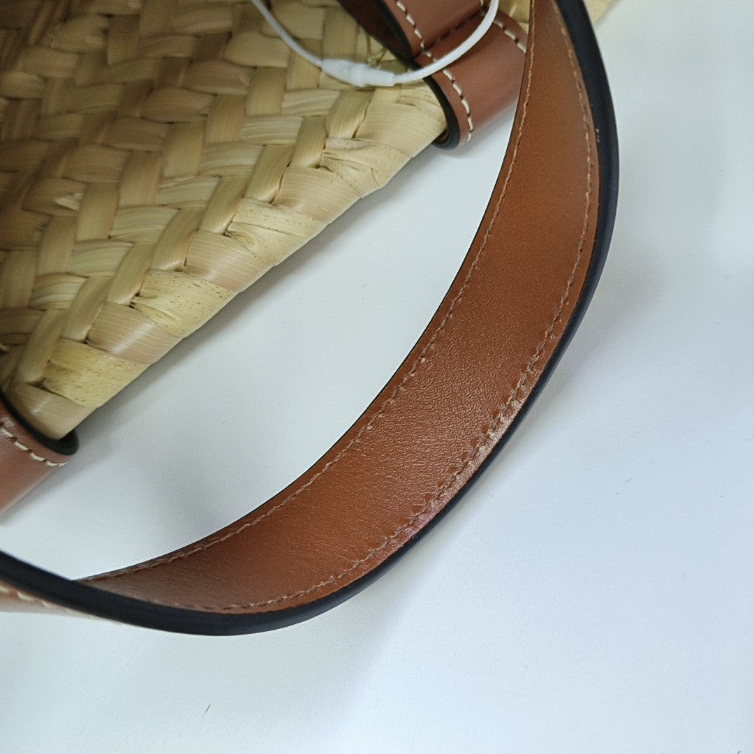 TEEN TRIOMPHE CELINE CLASSIC Small Straw Beige