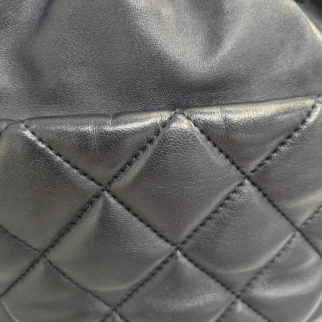 Quilted Lambskin Shoulder Bag Blue