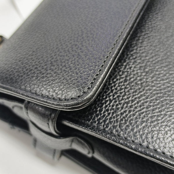 Calfskin Shoulder Bag Black