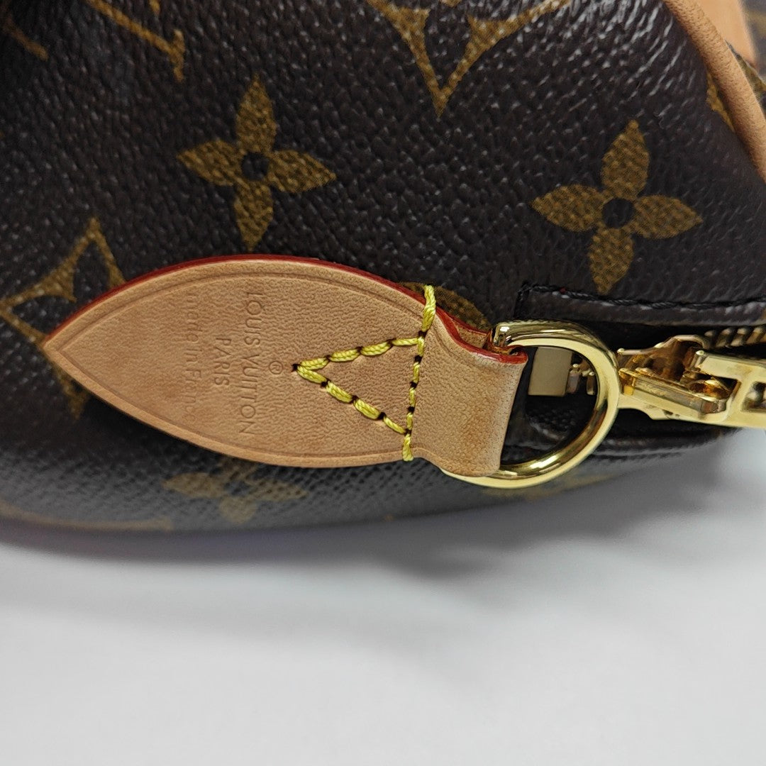 SPEEDY 20 Monogram Coated Canvas Brown