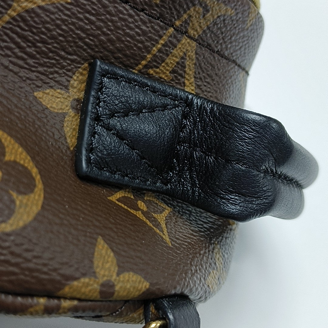 PALM SPRINGS Mini Monogram Coated Canvas Brown