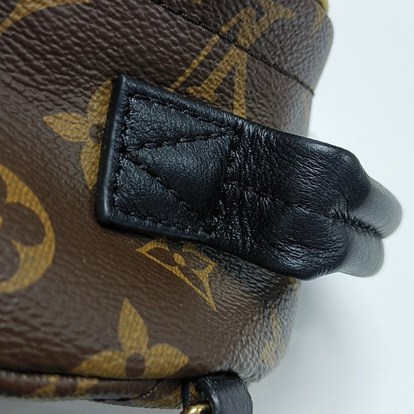 PALM SPRINGS Mini Monogram Coated Canvas Brown