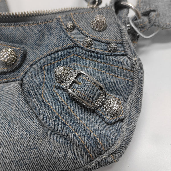 Le Cagole Small Denim Blue