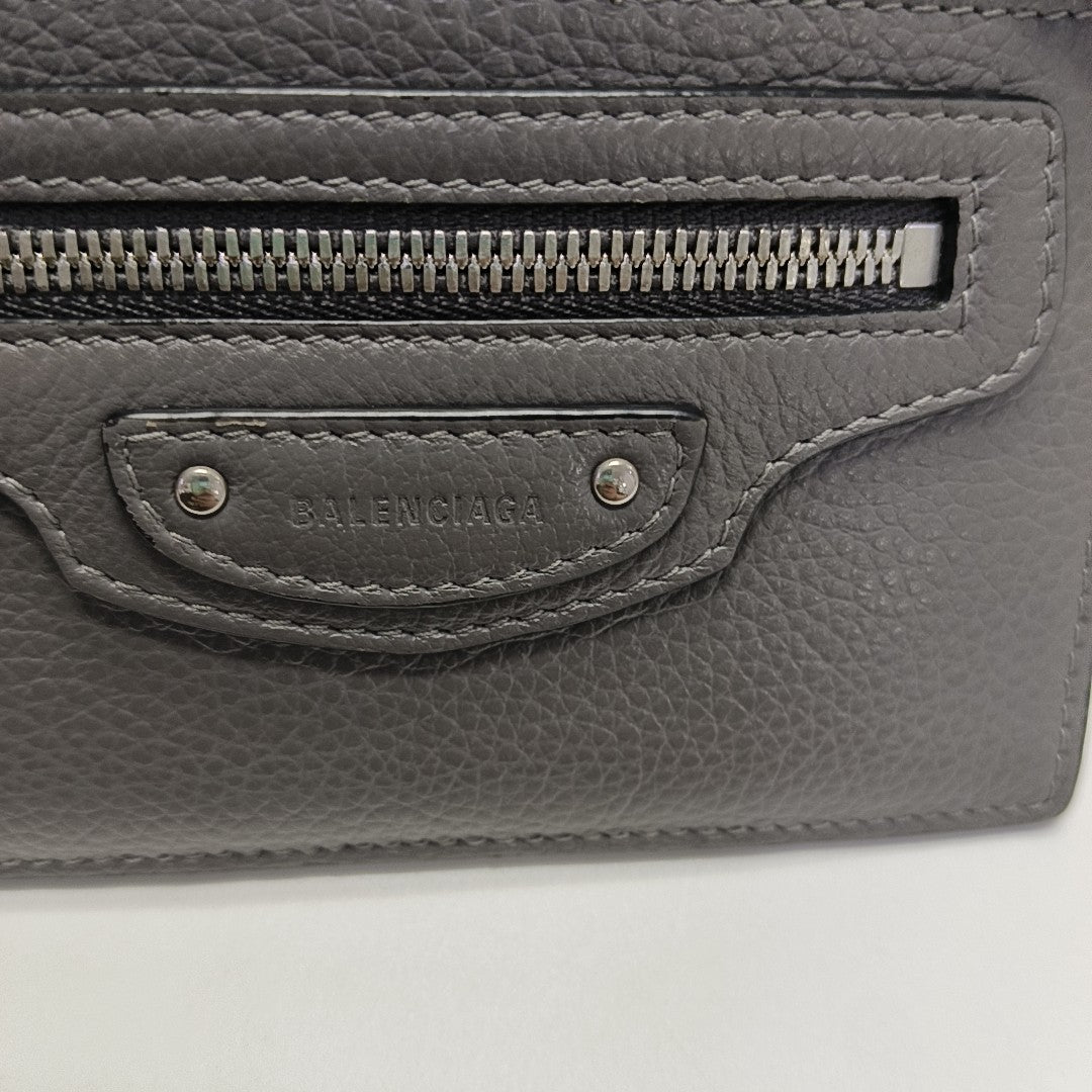 Authenticated pre-owned  Classic City Calfskin Grey Card Holder - Card Holder at Looply