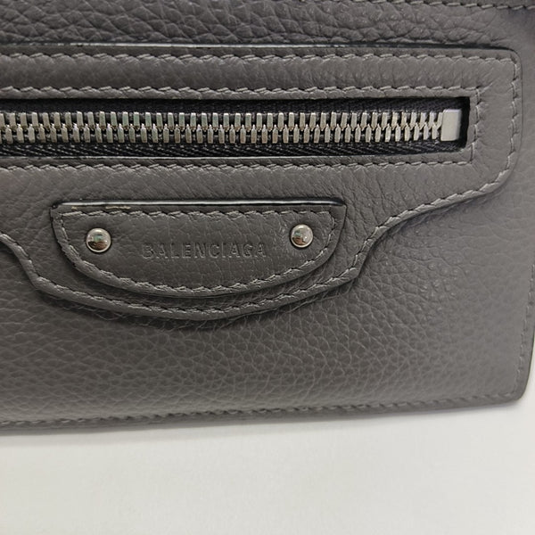 Authenticated pre-owned  Classic City Calfskin Grey Card Holder - Card Holder at Looply