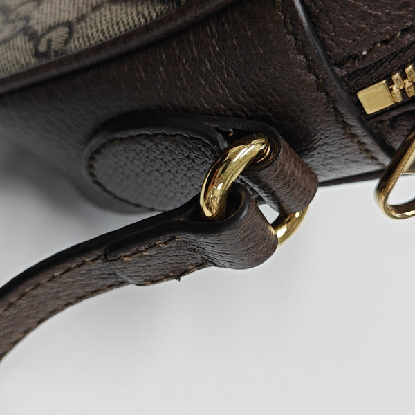 Monogram Coated Canvas Shoulder Bag Mini Beige