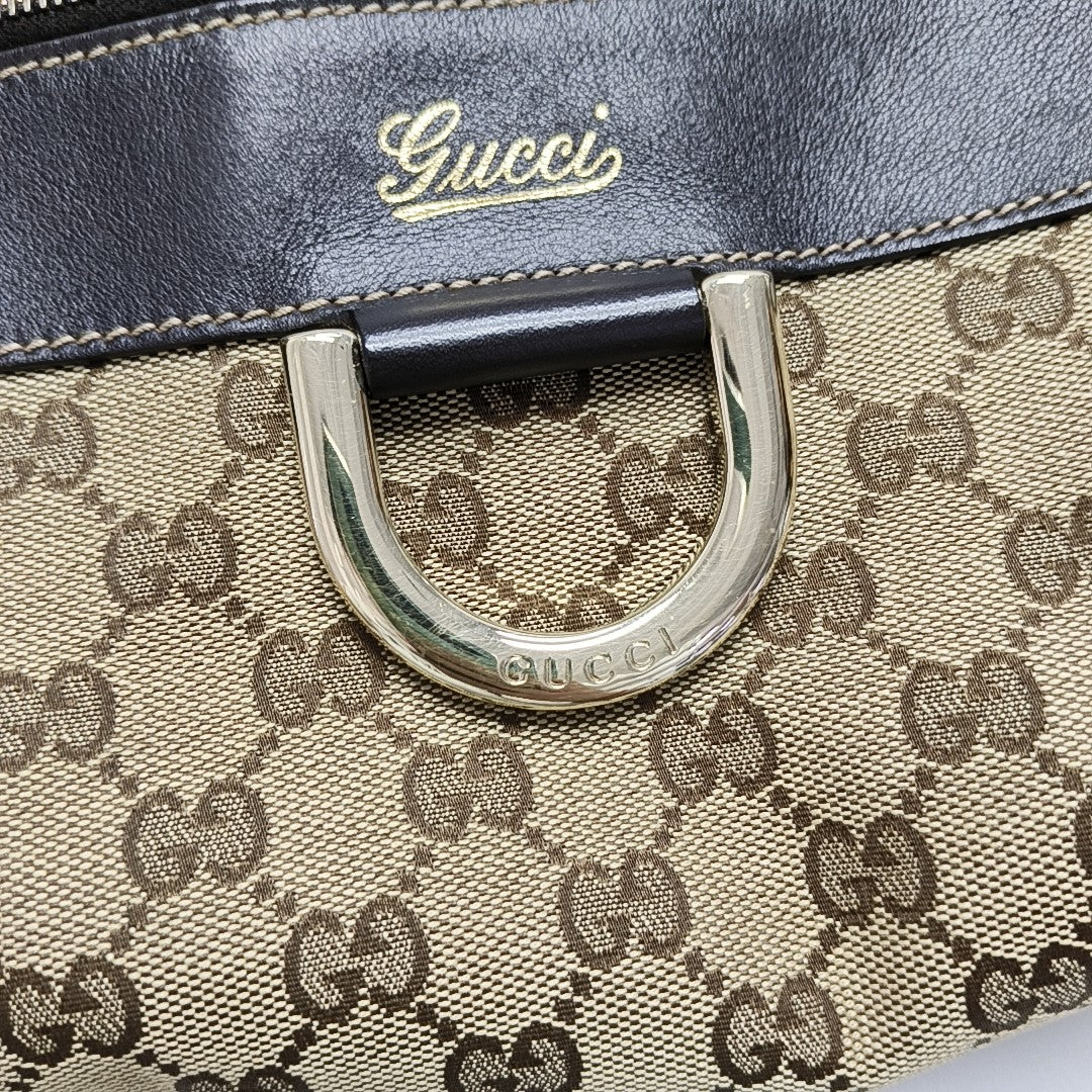 Abbey Monogram Canvas Beige