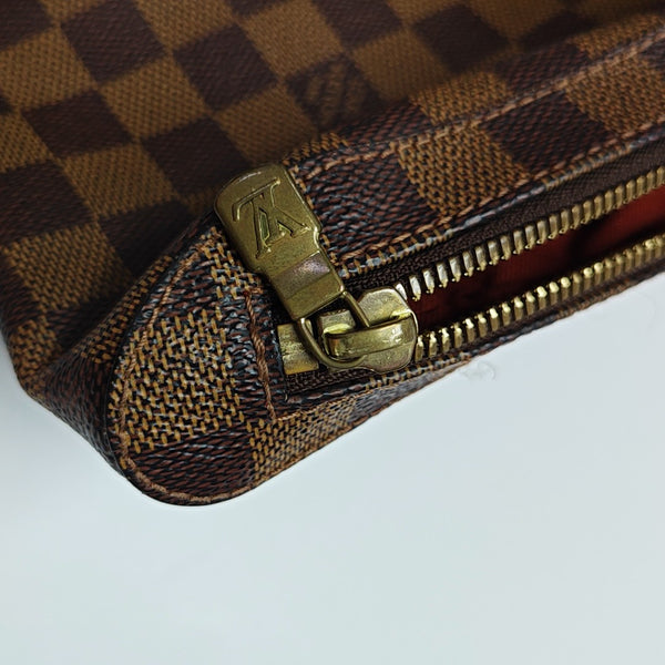 GÉRONIMOS Damier Ebene Coated Canvas Brown