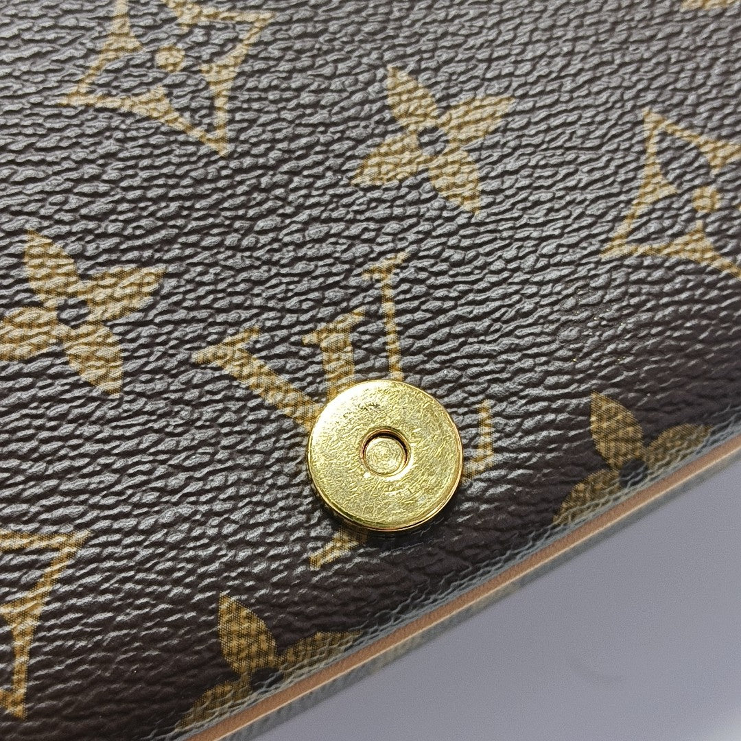 DIANE Monogram Coated Canvas Brown