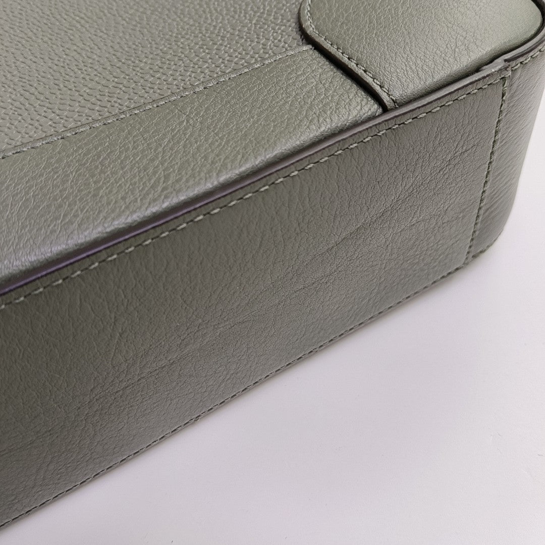 Calfskin Top Handle Bag Green