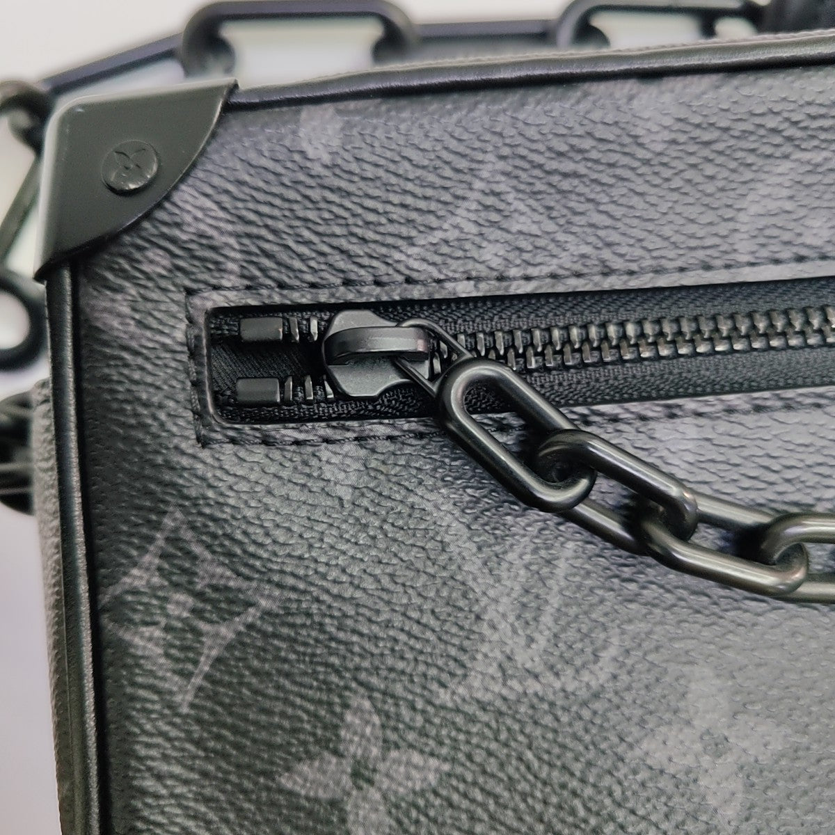 SOFT TRUNK Mini Monogram Coated Canvas Black