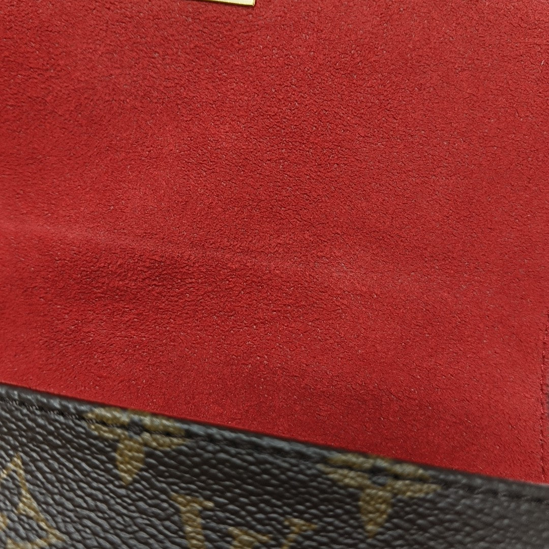 LOCKY BB Monogram Coated Canvas Red