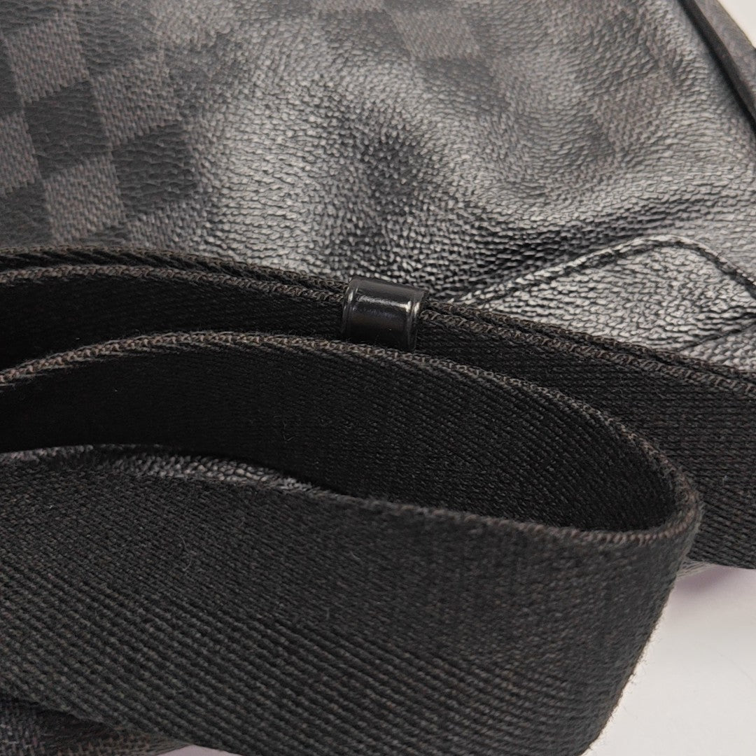DISTRICT PM Damier Graphite Coated Canvas Gray