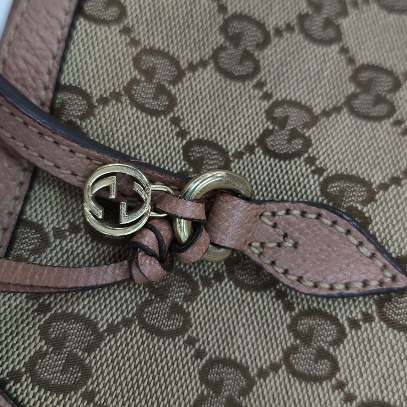 Jockey Monogram Canvas Beige