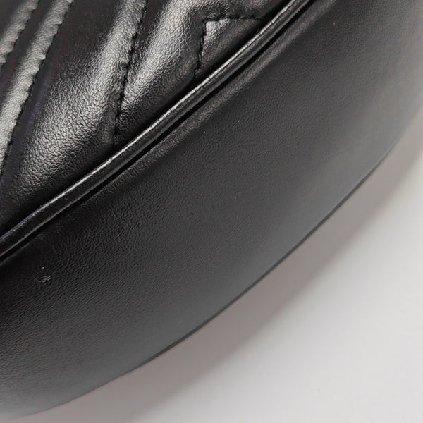 GG Marmont Mini Quilted Calfskin Black