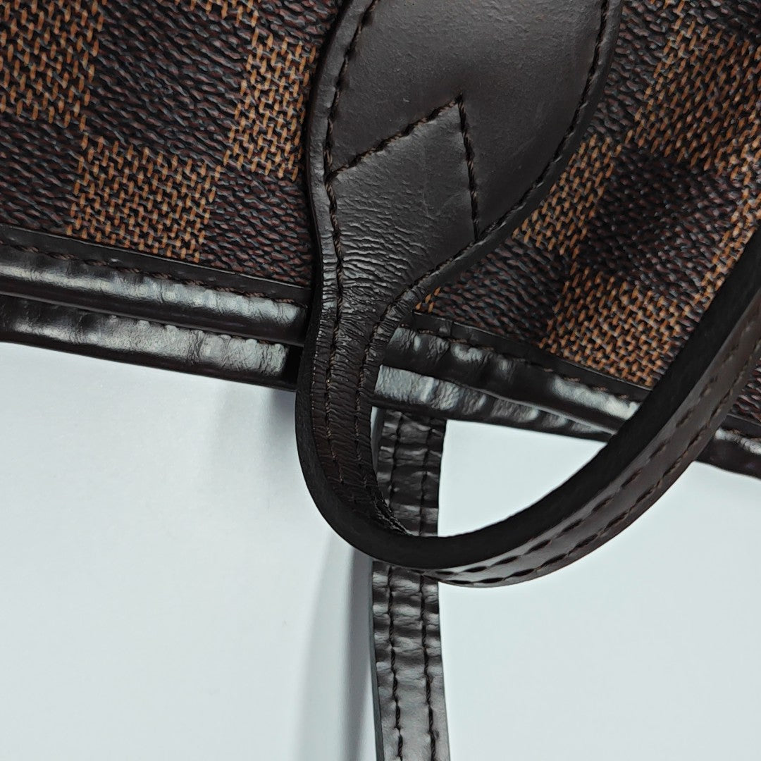 NEVERFULL MM Damier Ebene Coated Canvas Brown