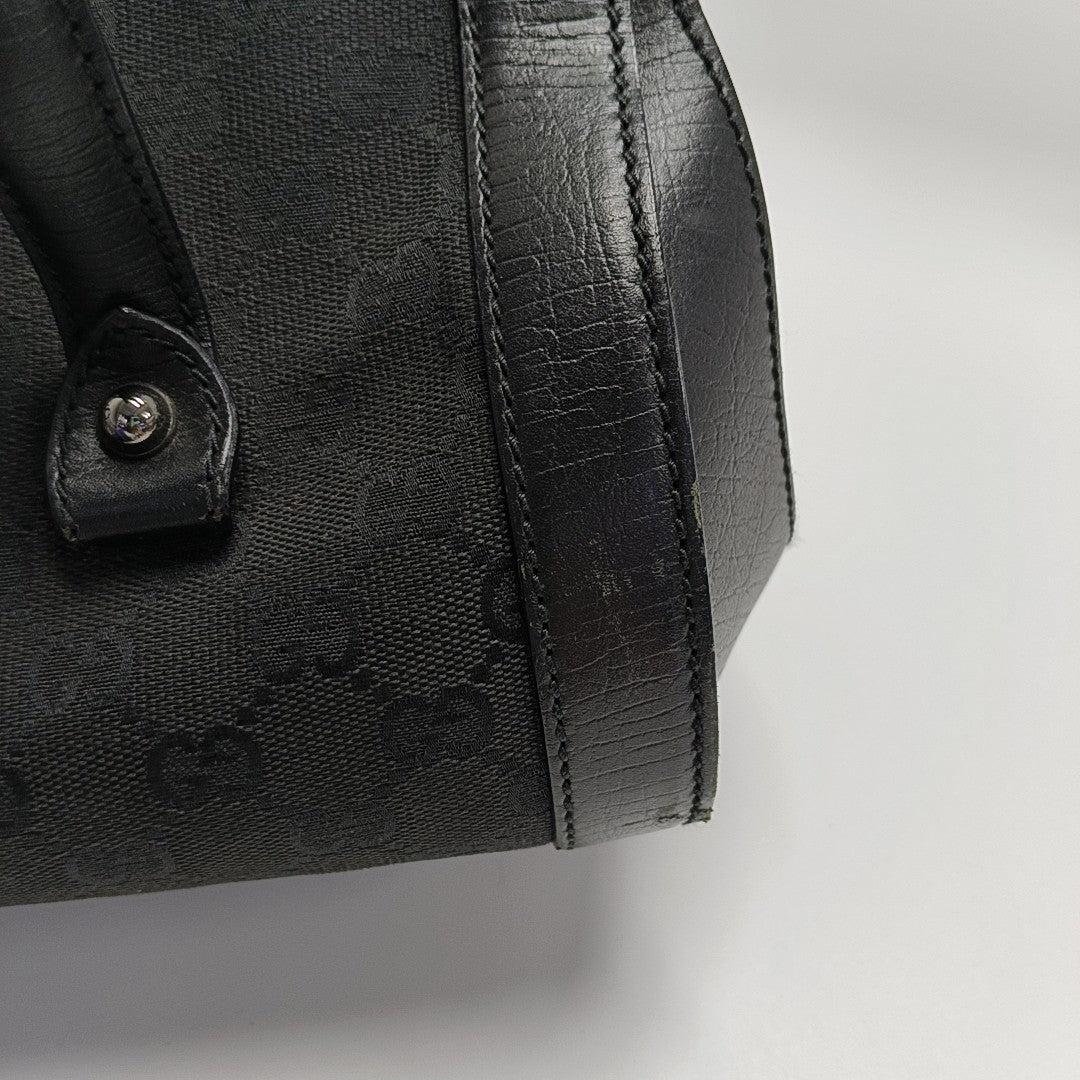 Monogram Canvas Top Handle Bag Black