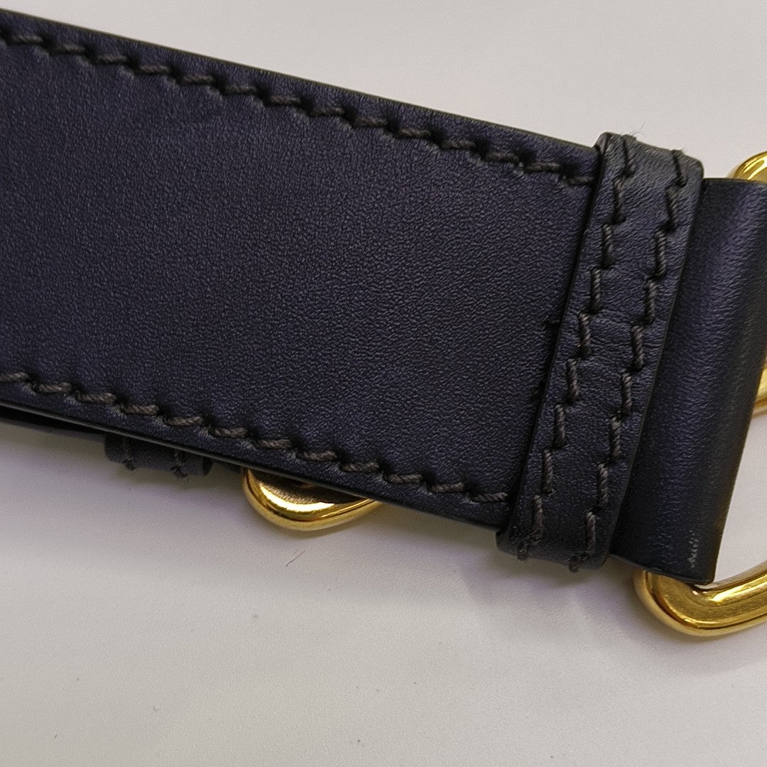 30 Montaigne Mini Oblique Canvas Blue