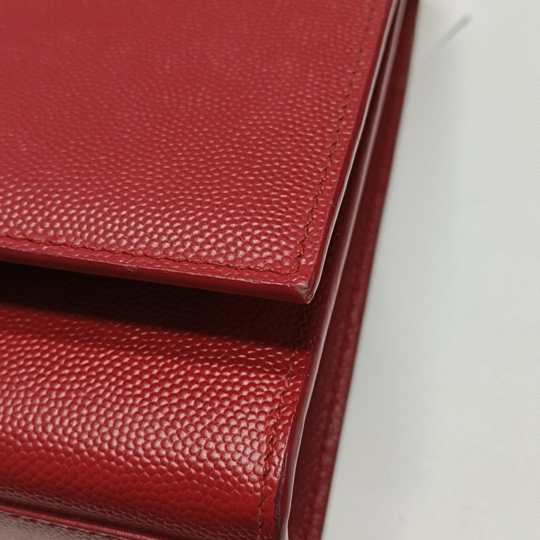 KATE Medium Calfskin Red
