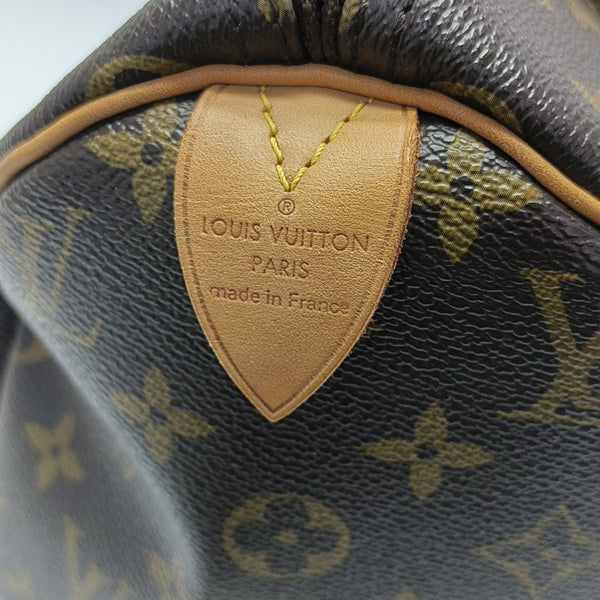 SPEEDY 30 Monogram Coated Canvas Brown